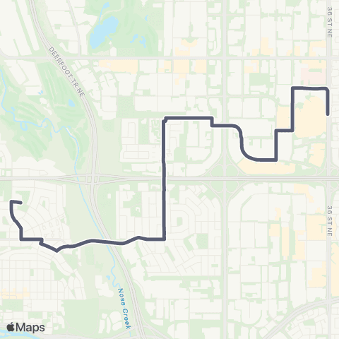 School Bus Express St. Alphonsus / Rundle map