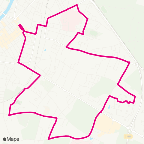 Calibus Ligne 1a map