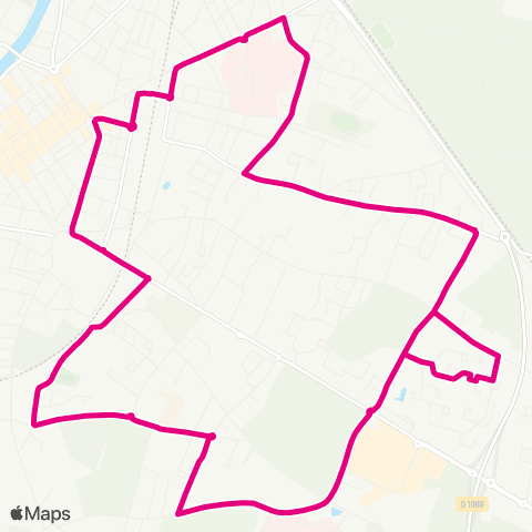 Calibus Ligne 1b map