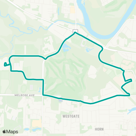 CAMBUS Hawk Lot-Hospital map