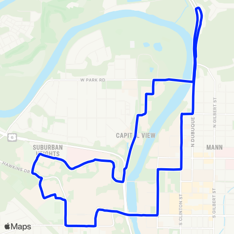 CAMBUS Blue map