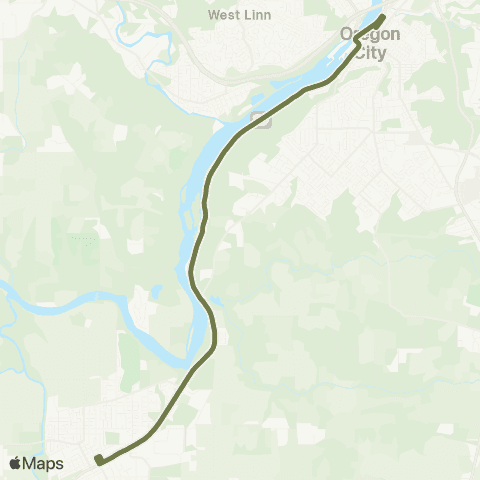Canby Area Transit Oregon City - Canby map