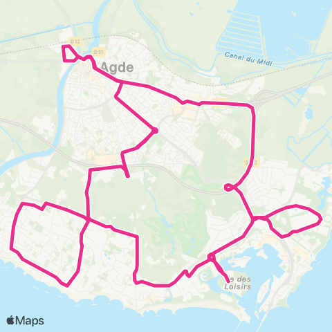 Cap'Bus Cap'Night 1 map