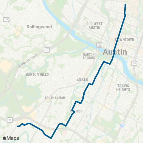 CapMetro South 5th Flyer map