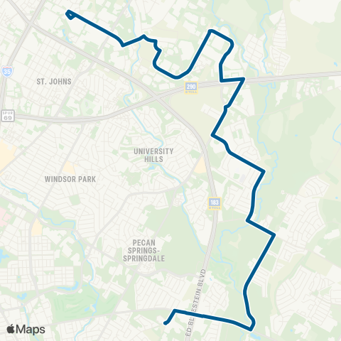 CapMetro Tuscany map