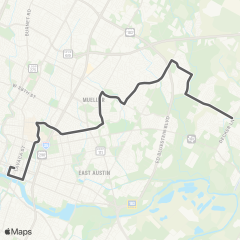 CapMetro Expo Center map
