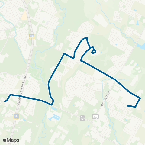 CapMetro Northeast Feeder map