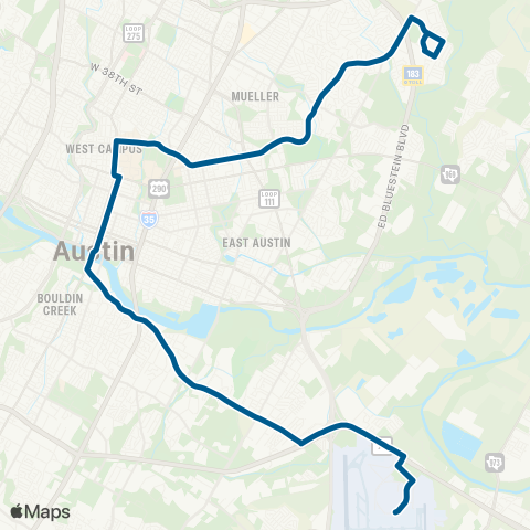 CapMetro Manor Rd / Riverside map