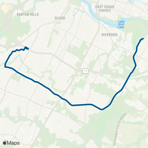 CapMetro Stassney map