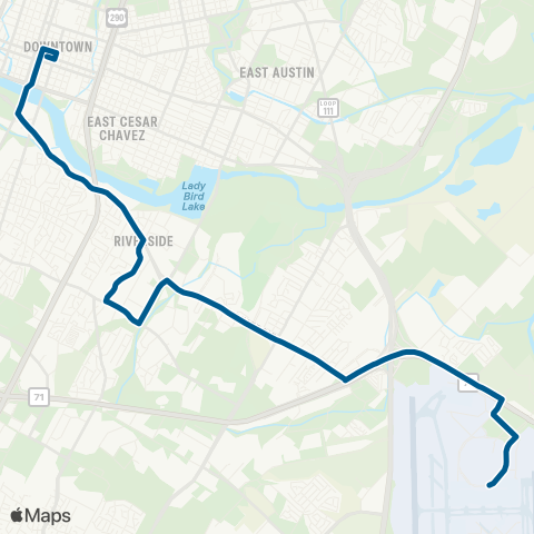 CapMetro Night Owl Riverside map