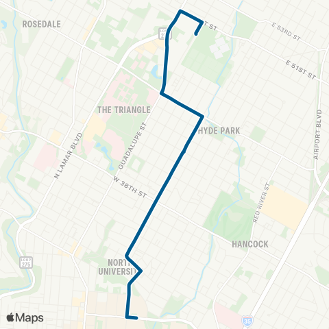 CapMetro Intramural Fields / UT map