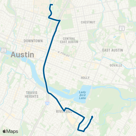 CapMetro North Riverside map