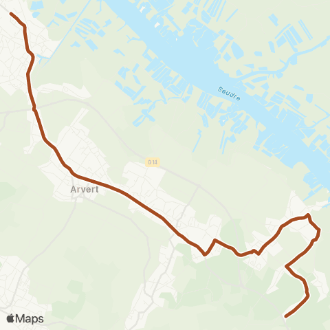 Cara'bus - Scolaire Chaillevette <> la Tremblade map