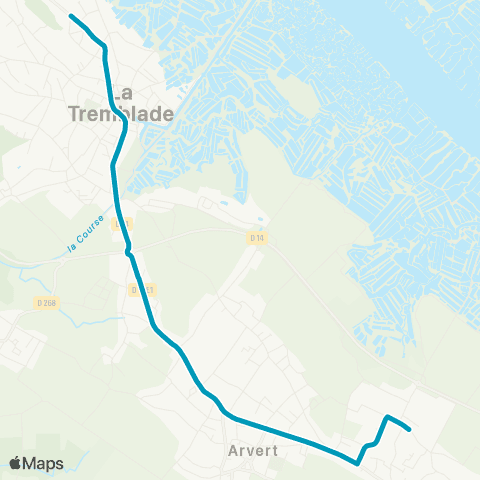 Cara'bus - Scolaire Arvert <> la Tremblade map