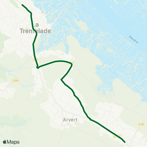 Cara'bus - Scolaire Étaules - OT <> la Tremblade map