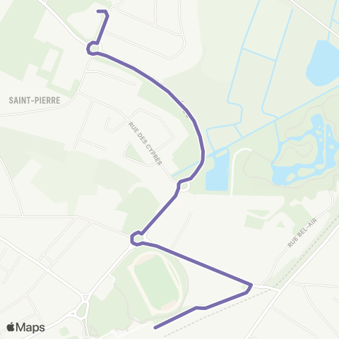 Cara'bus Navette Gare <> Atlantique map