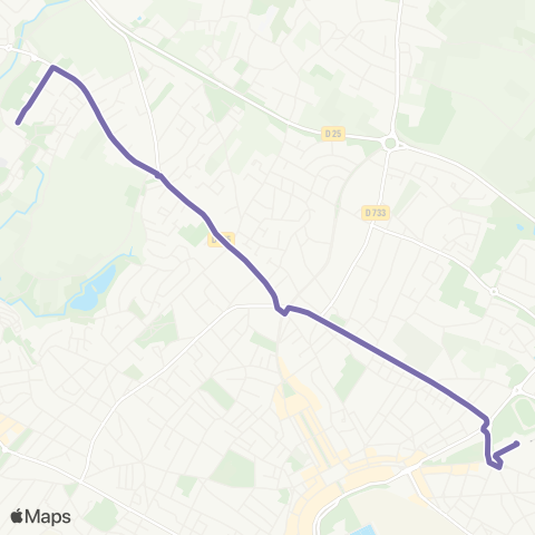 Cara'bus Navette Gare <> Dunant map