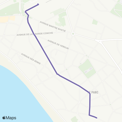 Cara'bus Navette Gare <> Zola map