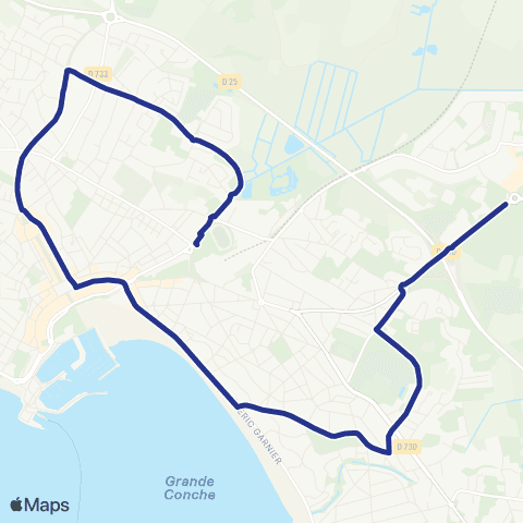 Cara'bus St Marie <> Gare map