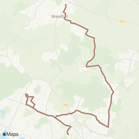 Cara'bus Breuillet <> Royan - Dunant map