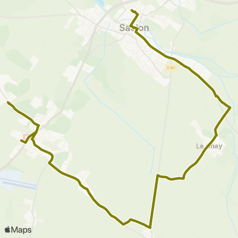 Cara'bus Médis <> Saujon map
