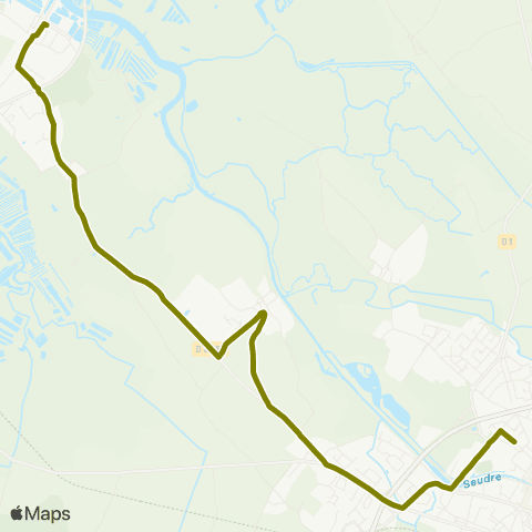 Cara'bus L'Éguille <> Saujon map