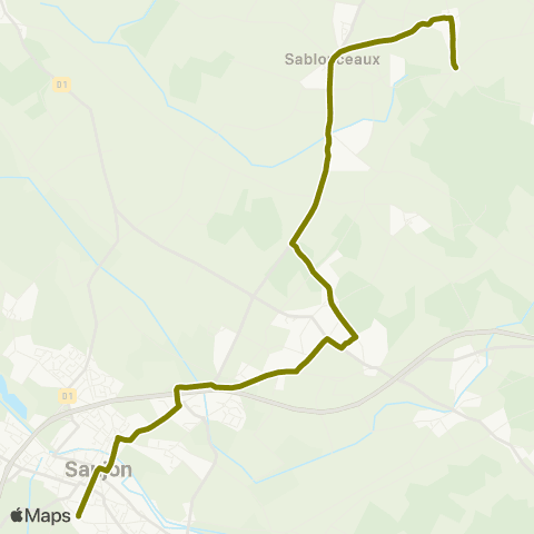 Cara'bus Saujon > Sablonceaux map