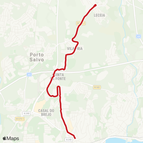 Carris Metropolitana Leceia (Rotunda) - Paço De Arcos (Estação Norte) map