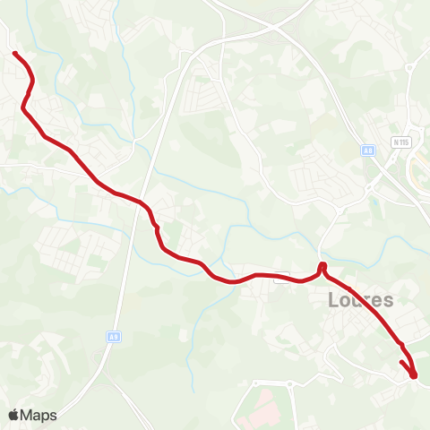 Carris Metropolitana Guerreiros - Loures Loures (Centro Saude) map