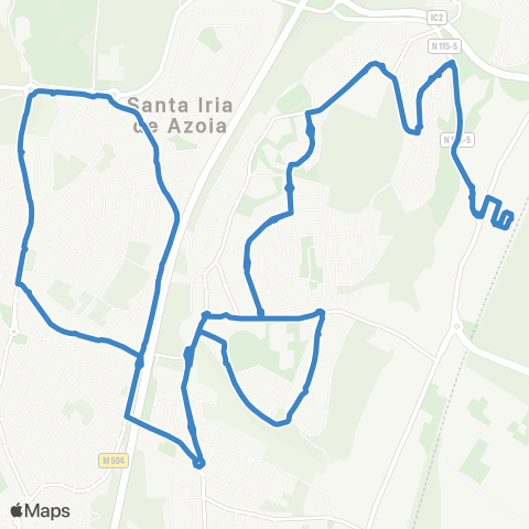 Carris Metropolitana Santa Iria Da Azóia (Estação) | Circular map