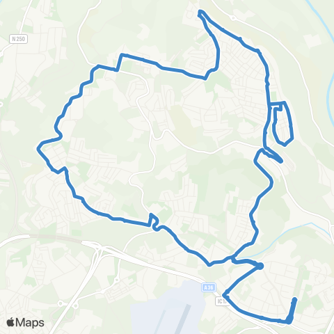 Carris Metropolitana Urbana De Camarate | Circular map