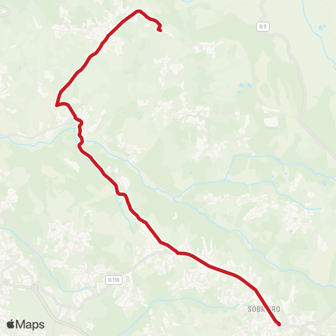 Carris Metropolitana Lagoa (Colégio Miramar) - Sobreiro map