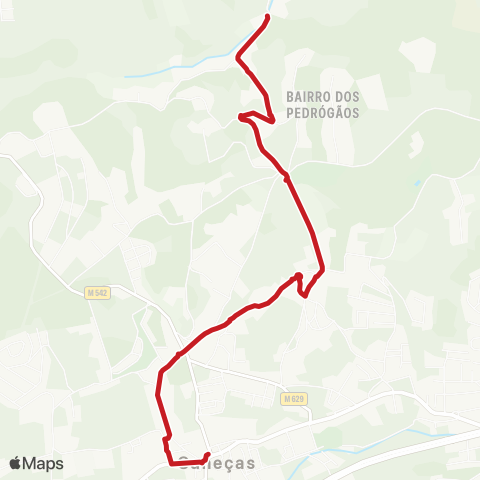 Carris Metropolitana Caneças (Jardim) - Vale Nogueira map