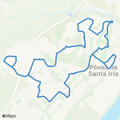 Carris Metropolitana Póvoa De Santa Iria | Circular via Escola Básica Norte map