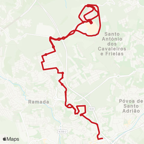 Carris Metropolitana Odivelas (Metro) | Circular via Loures (Hospital) E Jardim Da Amoreira map