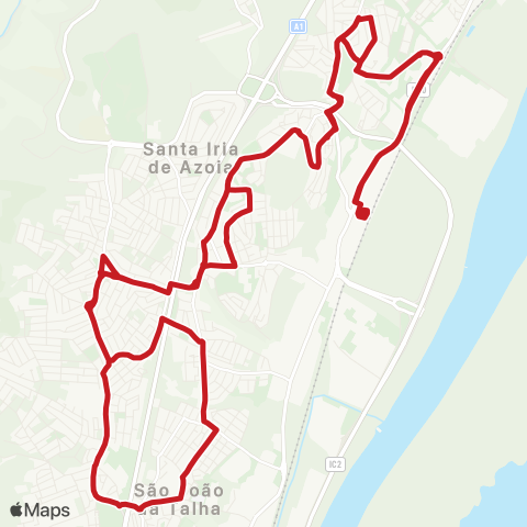 Carris Metropolitana S.Iria (Apeadeiro) - S.Iria (Apeadeiro) map