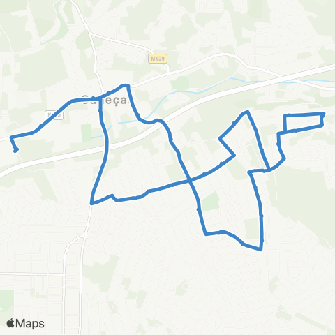 Carris Metropolitana Caneças (Esc. Secundária) | Circular map