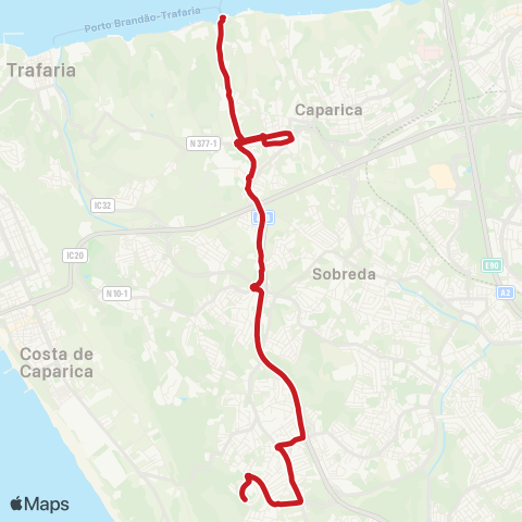 Carris Metropolitana Porto Brandão (Terminal) - Quinta Do Texugo map