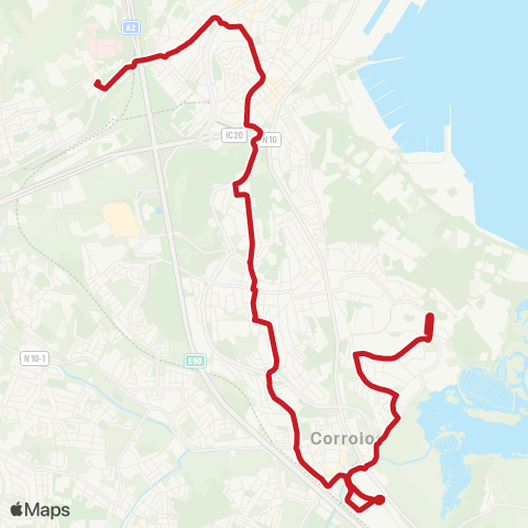 Carris Metropolitana Hospital Garcia De Orta - Miratejo map