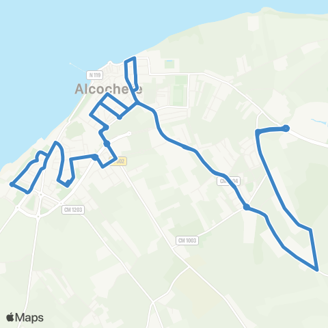 Carris Metropolitana Alcochete | Circular map