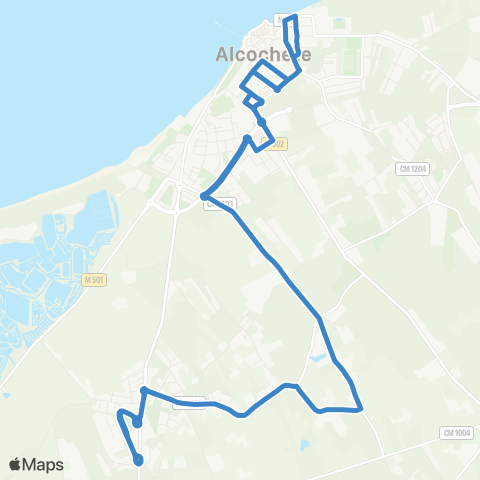 Carris Metropolitana São Francisco | Circular map