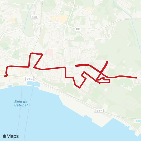 Carris Metropolitana Manteigadas - Setúbal (Mercado) via Bela Vista map
