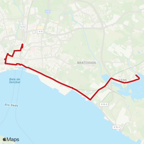 Carris Metropolitana Praias Do Sado - Setúbal (Its) map