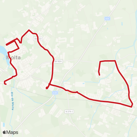 Carris Metropolitana Moita (Estação) - Moita (Bairro 1º Maio) map