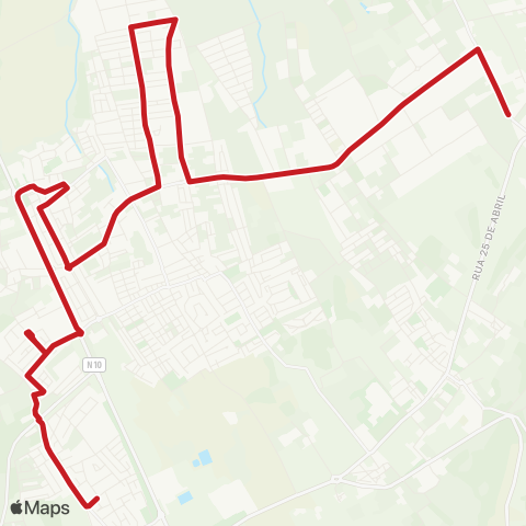 Carris Metropolitana São Gonçalo - Vila Nogueira De Azeitão (Escola Básica 2 3) map