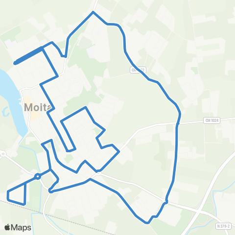 Carris Metropolitana Moita | Circular via Carvalhinho map