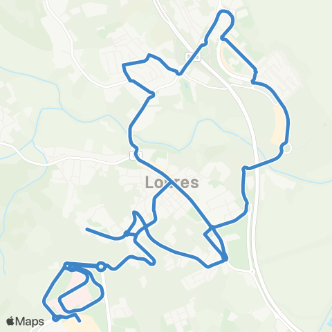 Carris Metropolitana Loures | Circular via Urmeira map