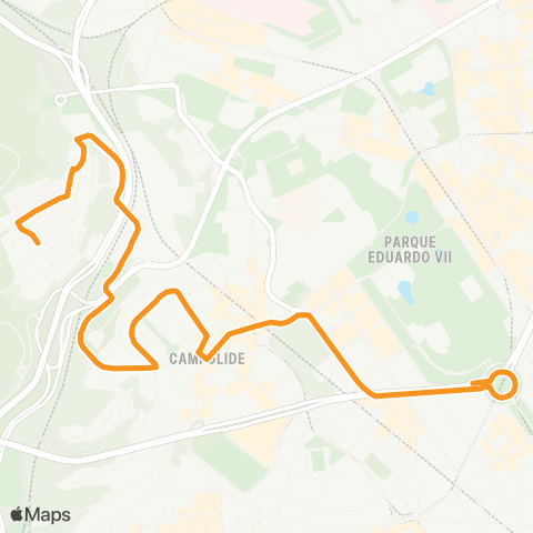 Carris R. B (B. Liberdade) - Cç. Mestres map