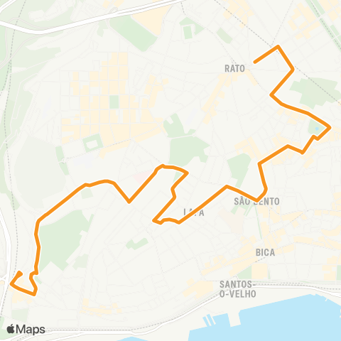 Carris Rato - Alcântara map