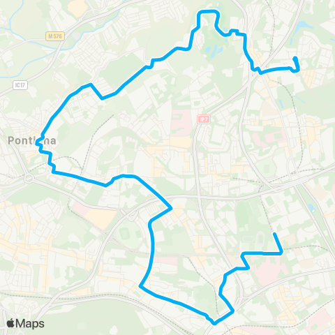 Carris Cidade Universitária - B. Padre Cruz map